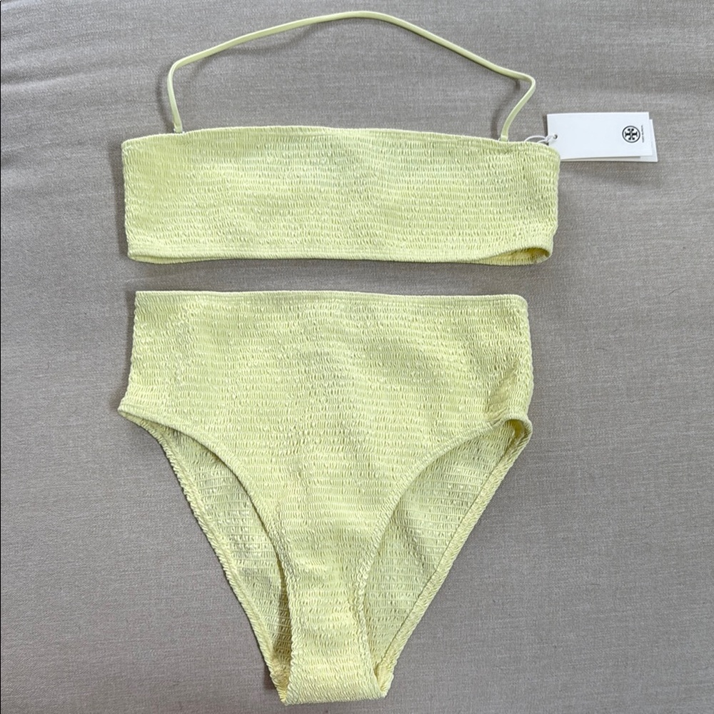 NWT Tory Burch Yellow Bikini Set